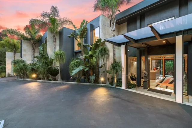 a backyard of a house