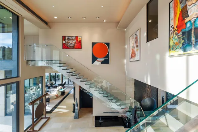 a view of an outdoor space with furniture