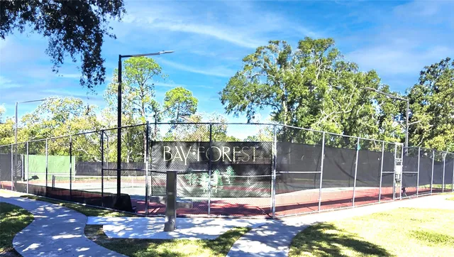 a view of a backyard with a garden