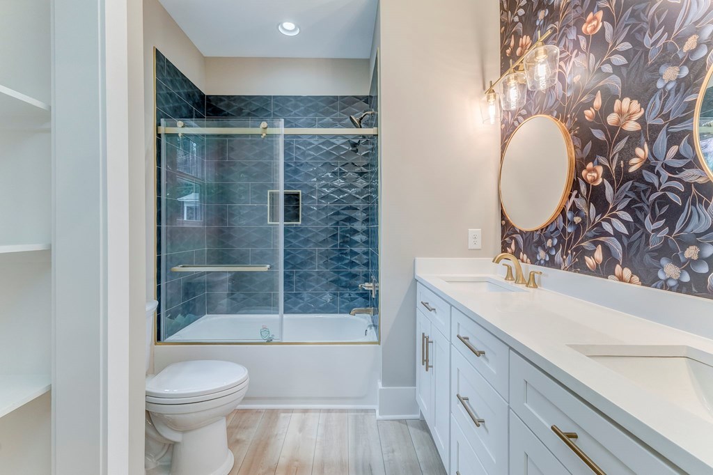 79 Logan Lane Ellijay, GA 30540 - Photo 14 of 56 a bathroom with a sink and a mirror