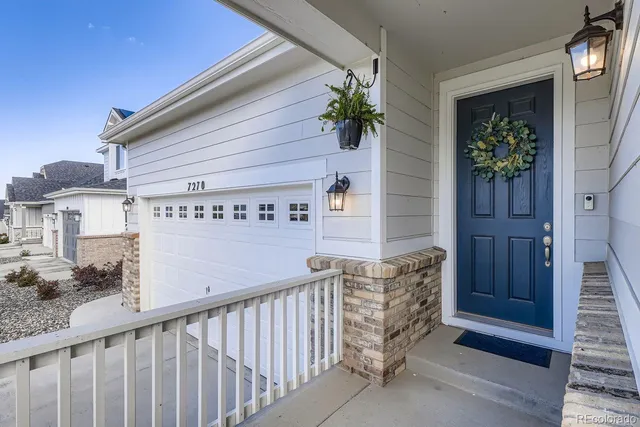 a view of a entryway door of the house