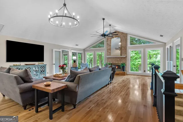 a kitchen with a table and chairs in it
