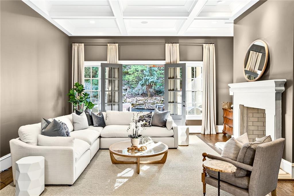 120 Burdette Trail Atlanta, GA 30327 - Photo 19 of 69 a living room with furniture and a large window