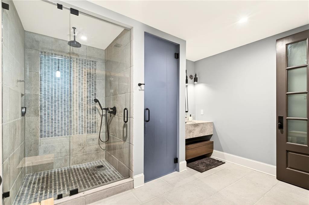 120 Burdette Trail Atlanta, GA 30327 - Photo 55 of 69 a bathroom with a shower and a sink