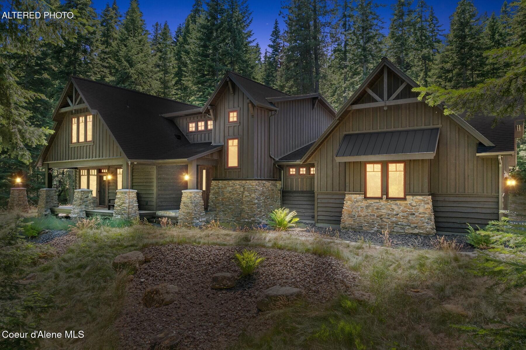4456 East Eagles Mere Road Harrison, ID 83833 - Photo 63 of 64 Digitally Altered Twilight