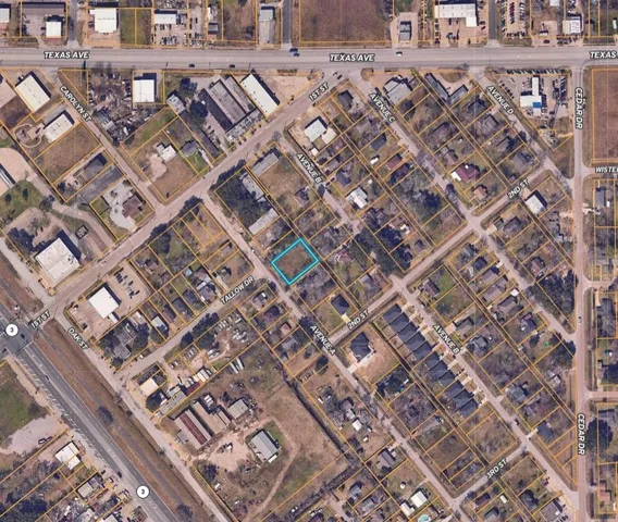 an aerial view of a building