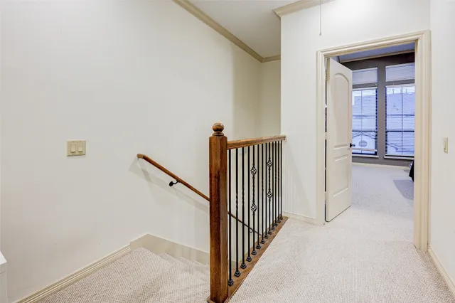 a view of a hallway with a hallway