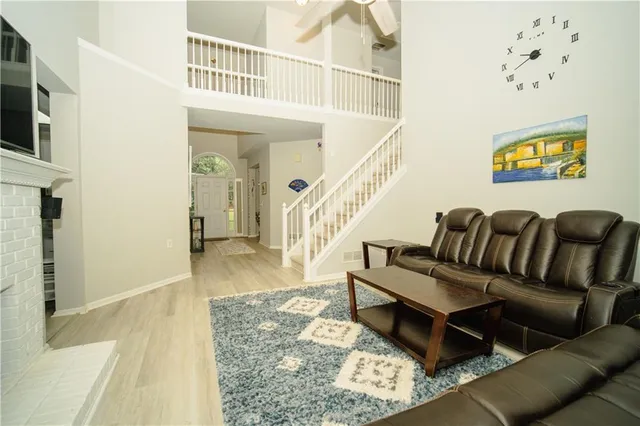 a bedroom with a bed and a walk in closet