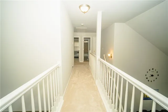 a bed room with a bed and furniture