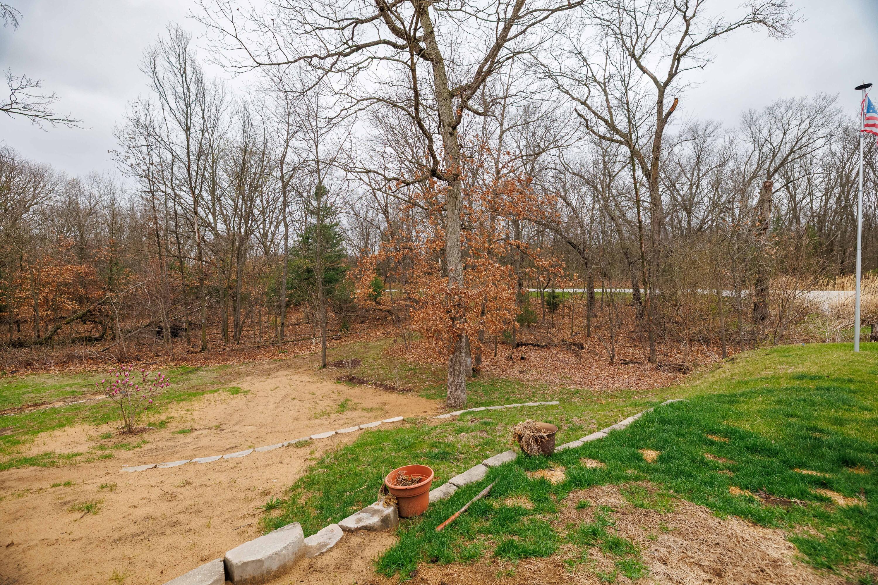 6795 Whispering Woods Drive Demotte, IN 46310 - Photo 13 of 64 a view of yard with swimming pool