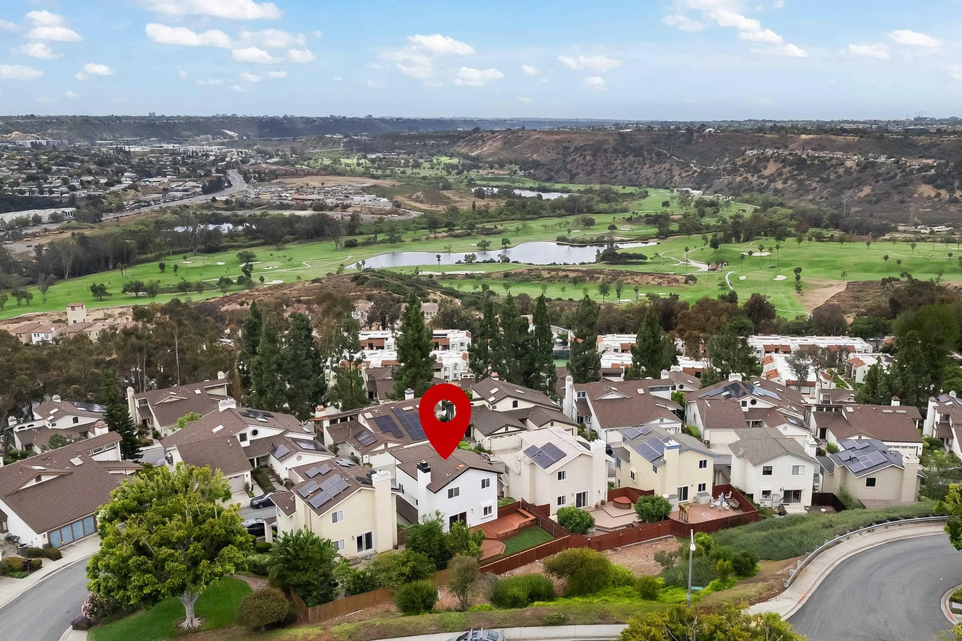11478 Madera Rosa Way San Diego, CA 92124 - Photo 53 of 54 an aerial view of a city with lots of residential buildings lake and ocean view