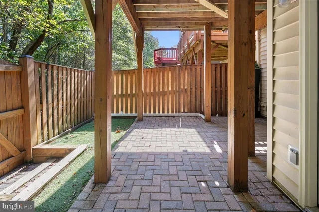 a view of backyard with green space