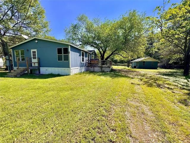 a view of a playground with a slide