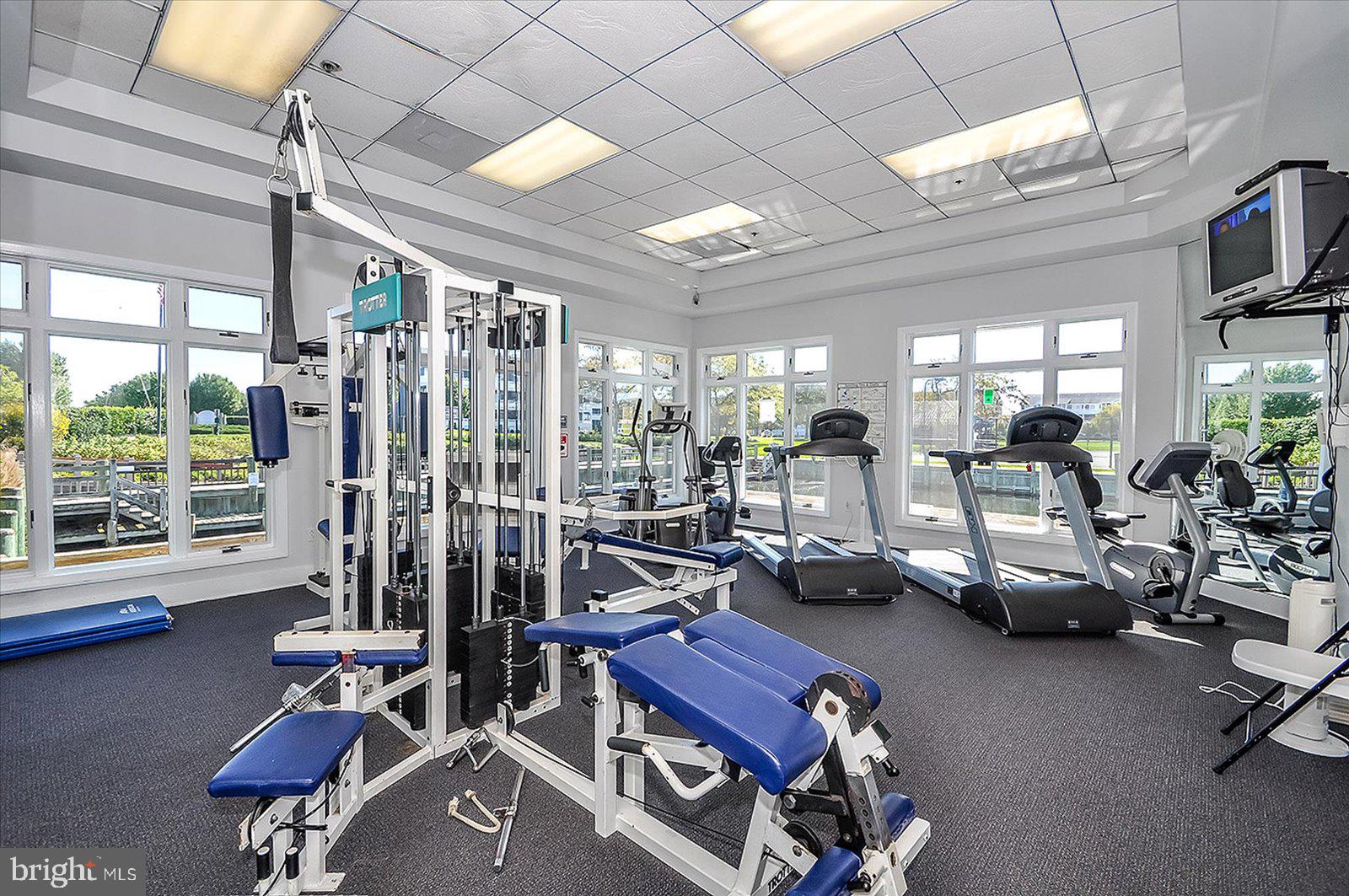 201 South Heron Drive, Unit 2D Ocean City, MD 21842 - Photo 58 of 61 a view of a room with gym equipment