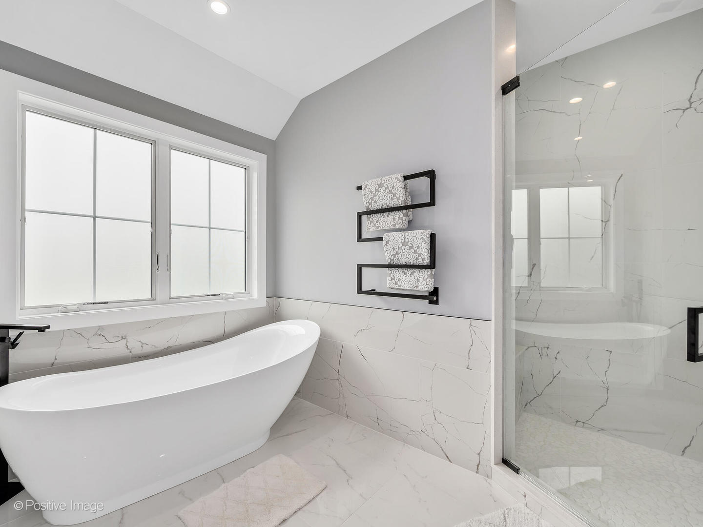 718 Justina Street Hinsdale, IL 60521 - Photo 14 of 23 a white bath tub sitting in a bathroom