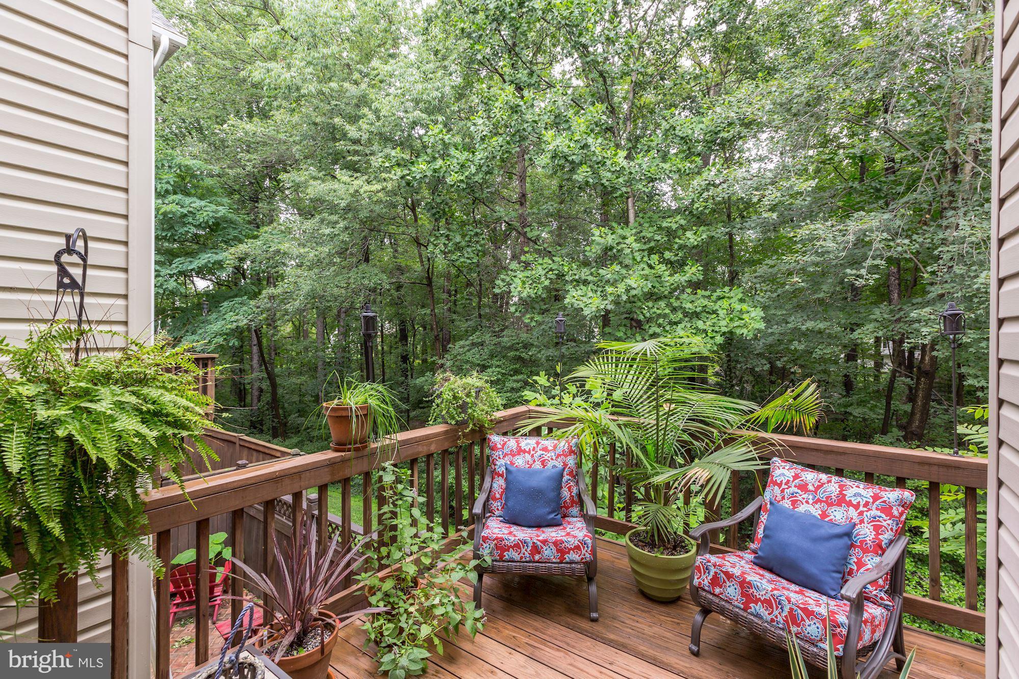 1205 Wild Hawthorn Way Reston, VA 20194 - Photo 25 of 53 Enjoy outdoors on PRIVATE Deck backing to Trees