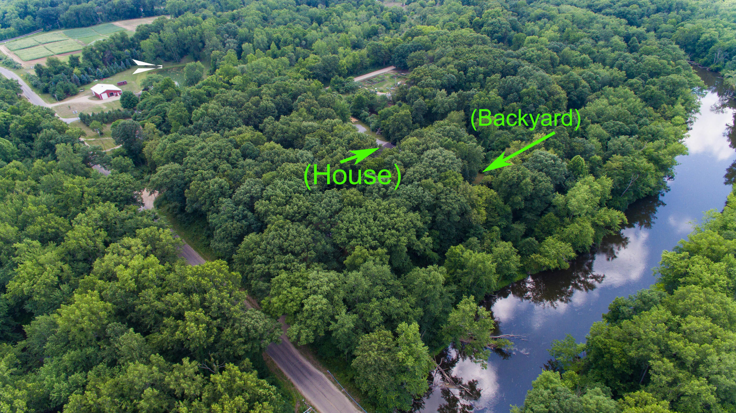 56974 North Burr Oak Road Colon, MI 49040 - Photo 2 of 35 Arial Footage river