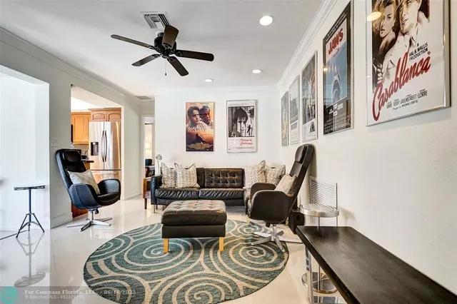 a view of a livingroom with furniture and a couch