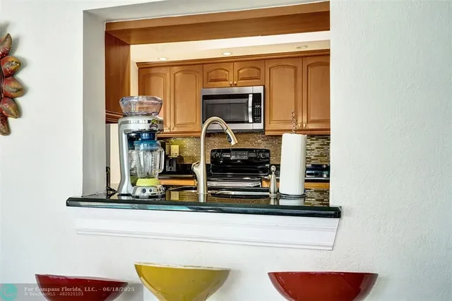 a front view of a house with granite countertop