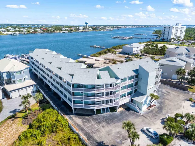 a view of a city with an ocean