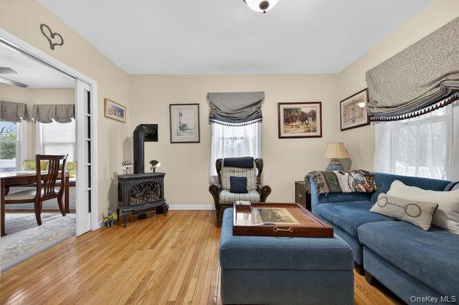 66 Cocks Lane Locust Valley, NY 11560 - Photo 5 of 23 Cozy living room with gas stove
