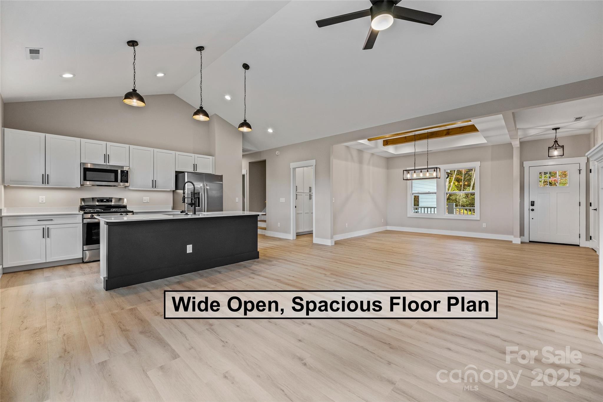 444 Old Buckeye Cove Road Swannanoa, NC 28778 - Photo 17 of 47 a view of kitchen with furniture and window