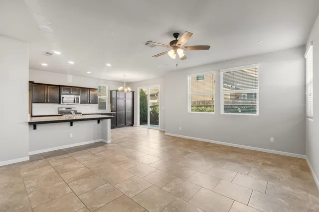 a view of kitchen with windows