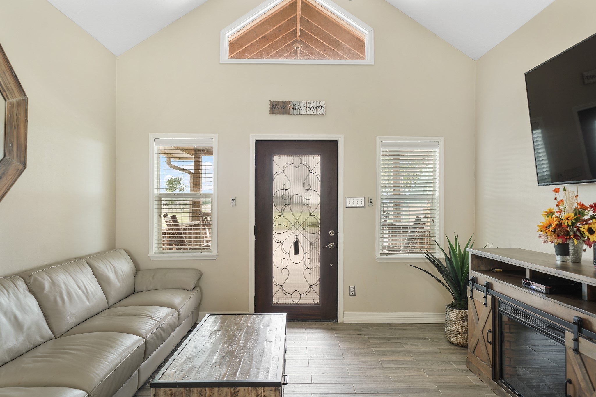 10507 Padon Road Needville, TX 77461 - Photo 24 of 48 a living room with furniture and a flat screen tv