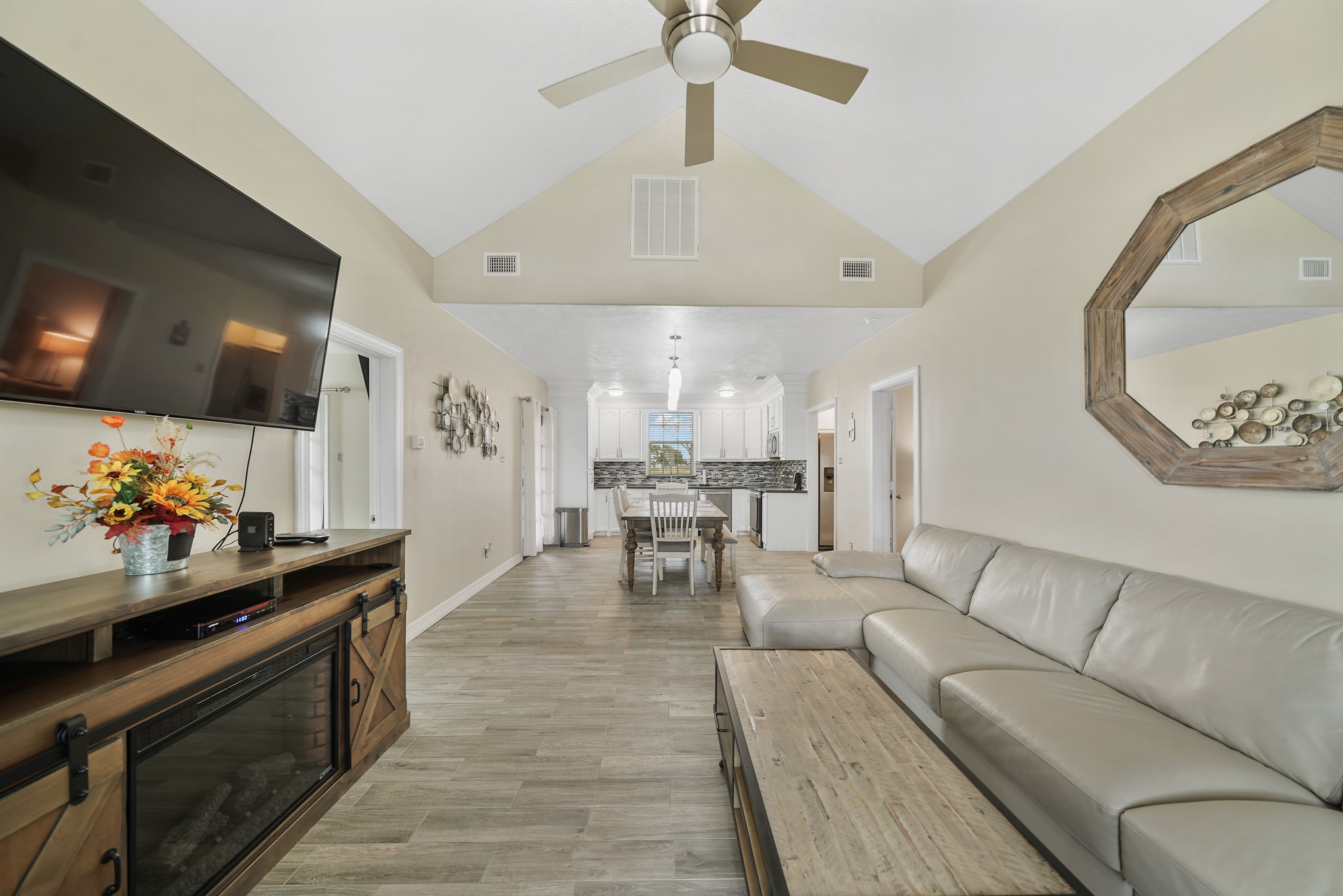 10507 Padon Road Needville, TX 77461 - Photo 41 of 48 a living room with furniture and a flat screen tv