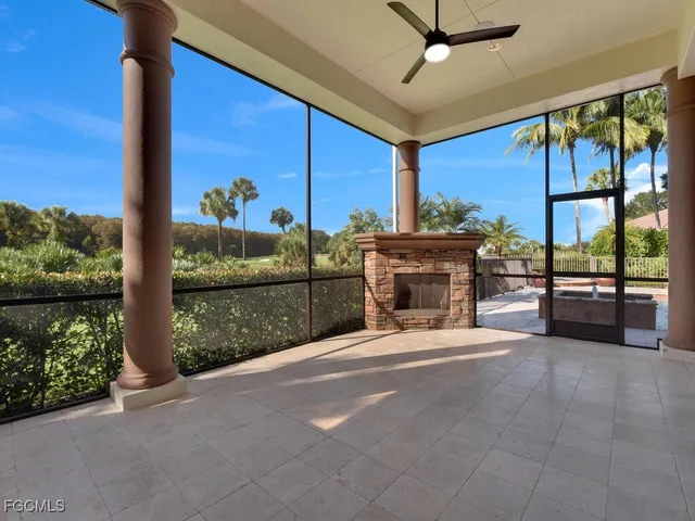 a view of an outdoor space and barbecue grill