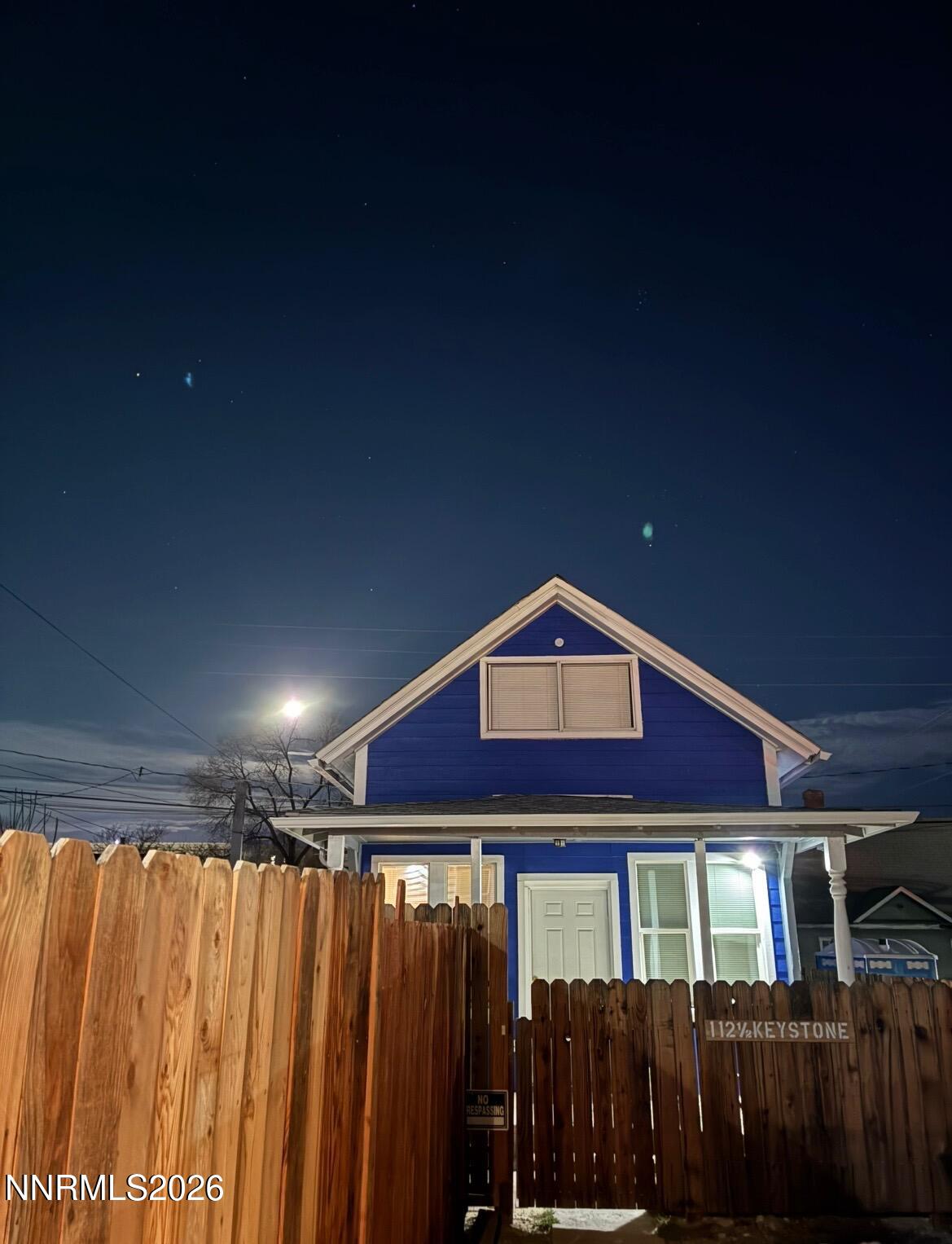 Front view - Evening