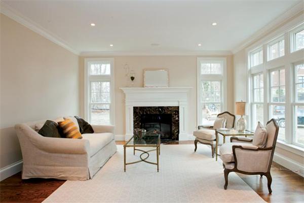 10 Olmsted Road Brookline, MA 02445 - Photo 3 of 9 a living room with furniture and a fireplace
