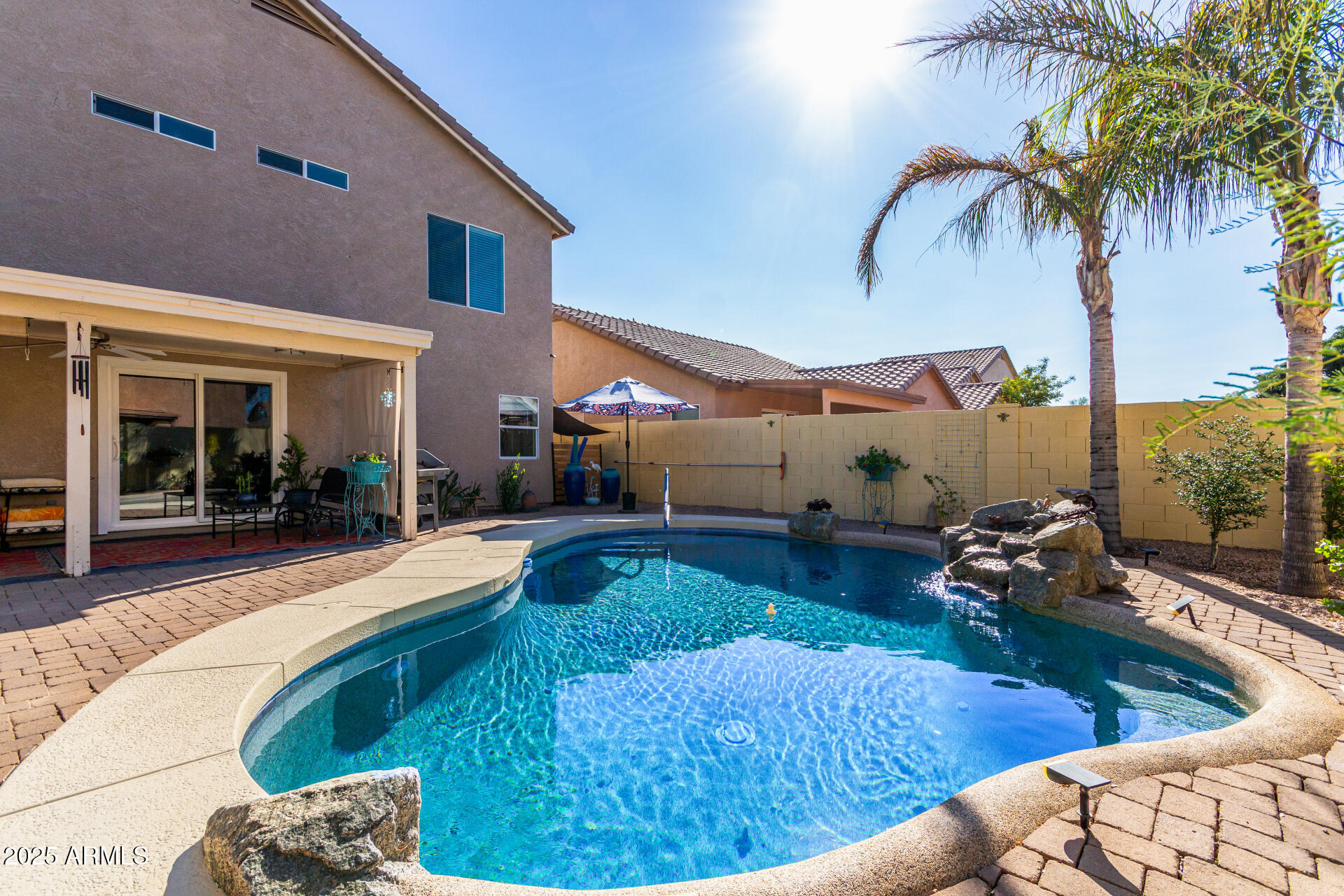 4586 East Silverbell Road San Tan Valley, AZ 85143 - Photo 30 of 32 a swimming pool view with a outdoor seating