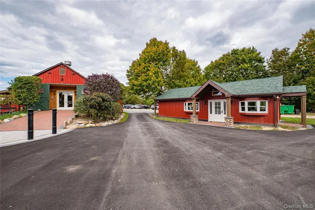 a front view of a house with street