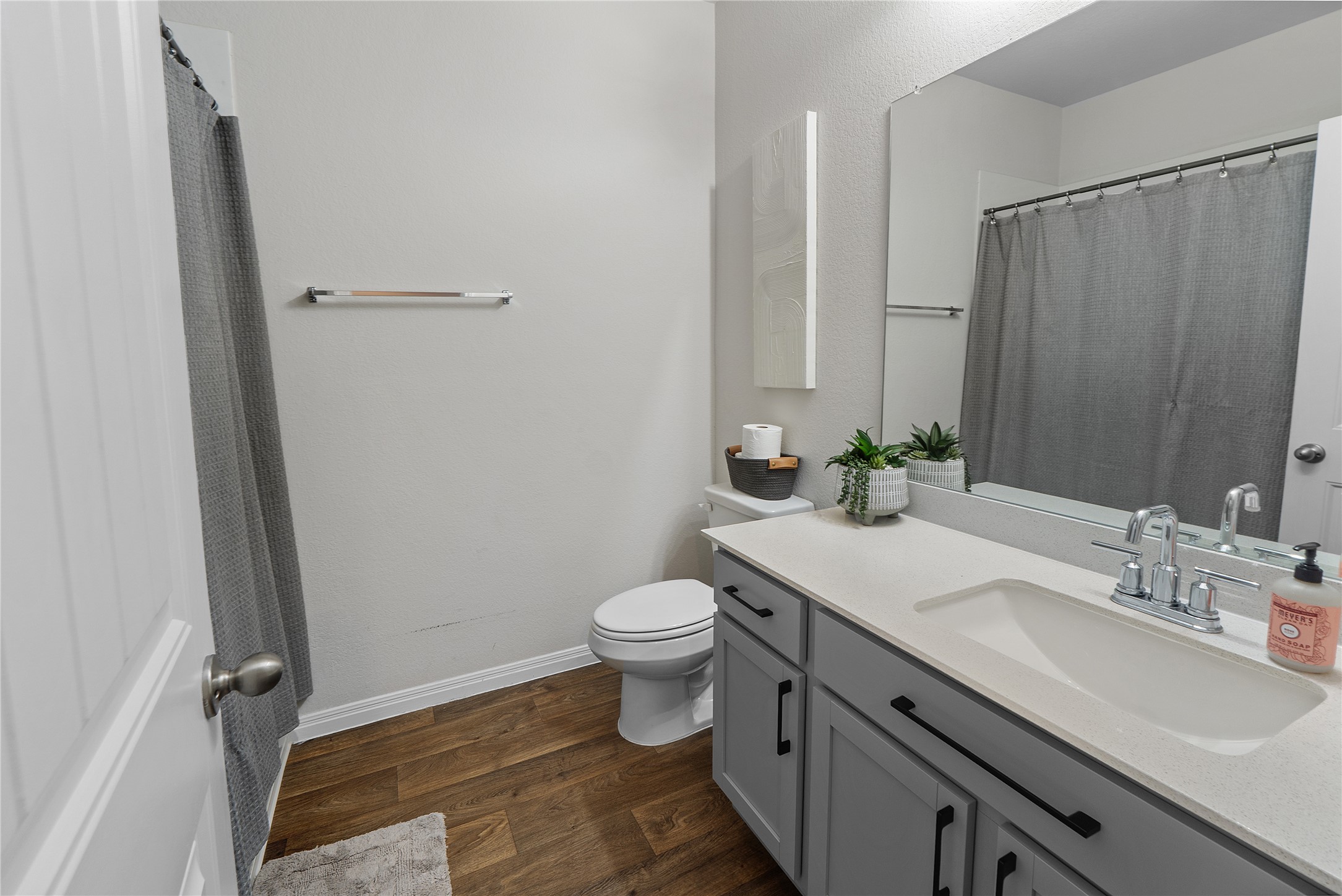217 Evergreen Sumac Loop Kyle, TX 78640 - Photo 18 of 20 Functional full bathroom with durable flooring and modern vanity offers everyday convenience.