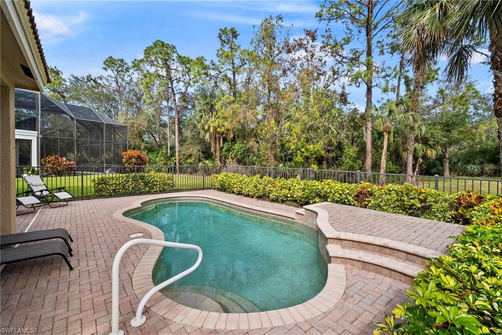 1384 Areca Cove Naples, FL 34119 - Photo 11 of 49 a view of swimming pool outdoor seating and yard
