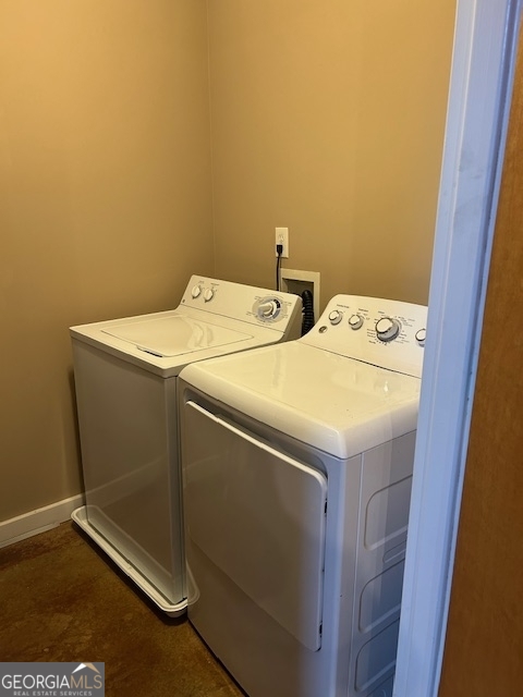 1133 Church Street, Unit 1 Covington, GA 30014 - Photo 22 of 26 a utility room with dryer and washer