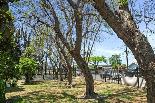a view of outdoor space with garden