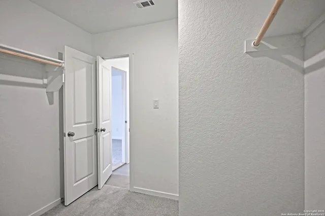 a view of closet area