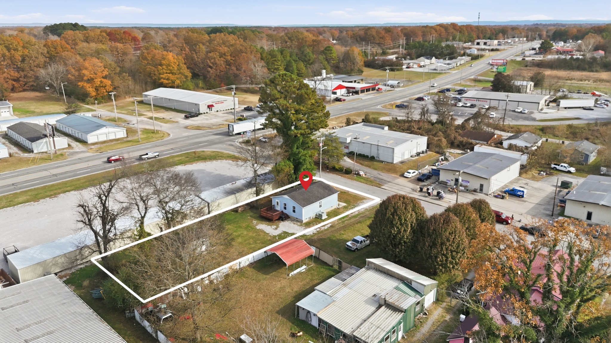 206 Weaver Street Tullahoma, TN 37388 - Photo 38 of 40 an aerial view of a house with a ocean view