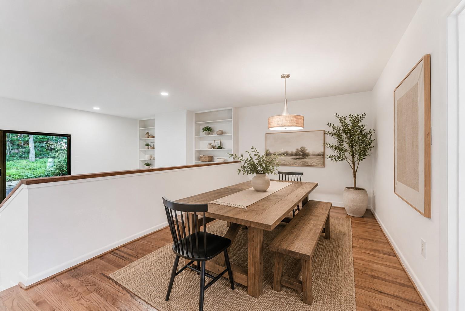 12023 Insha Court Reston, VA 20191 - Photo 24 of 52 a view of a dining room with furniture and wooden floor