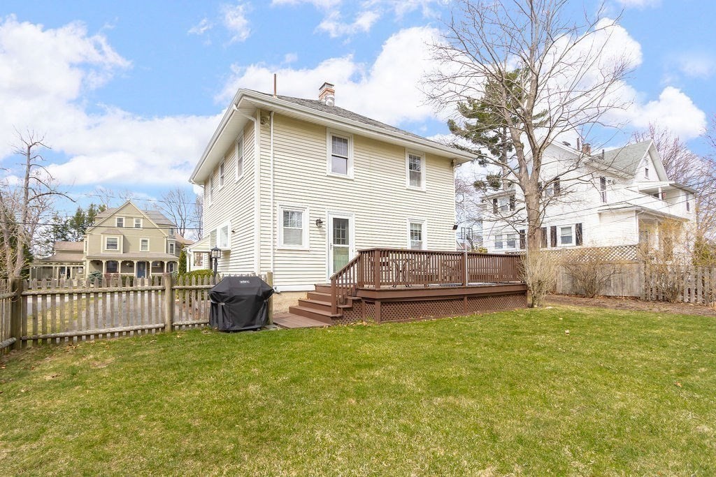 62 Grant Street Needham, MA 02492 - Photo 21 of 24 a view of a house with a yard and deck