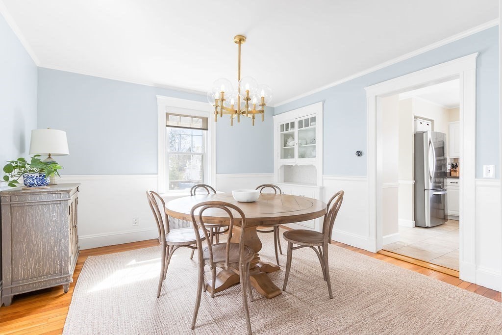62 Grant Street Needham, MA 02492 - Photo 5 of 24 a view of a dining room with furniture window and wooden floor