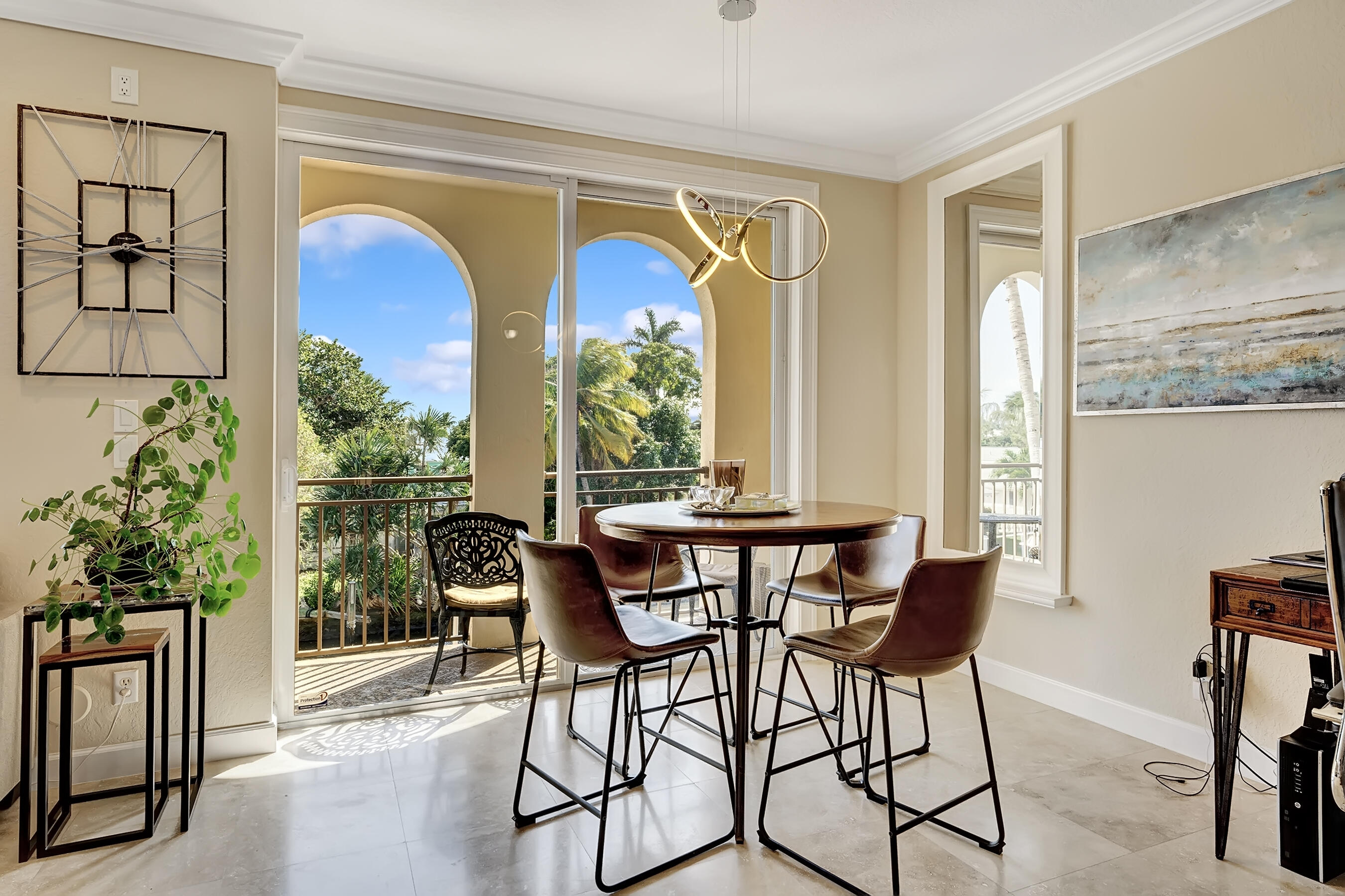 3061 Waterside Circle Boynton Beach, FL 33435 - Photo 17 of 39 a view of a dining room with furniture window and outside view