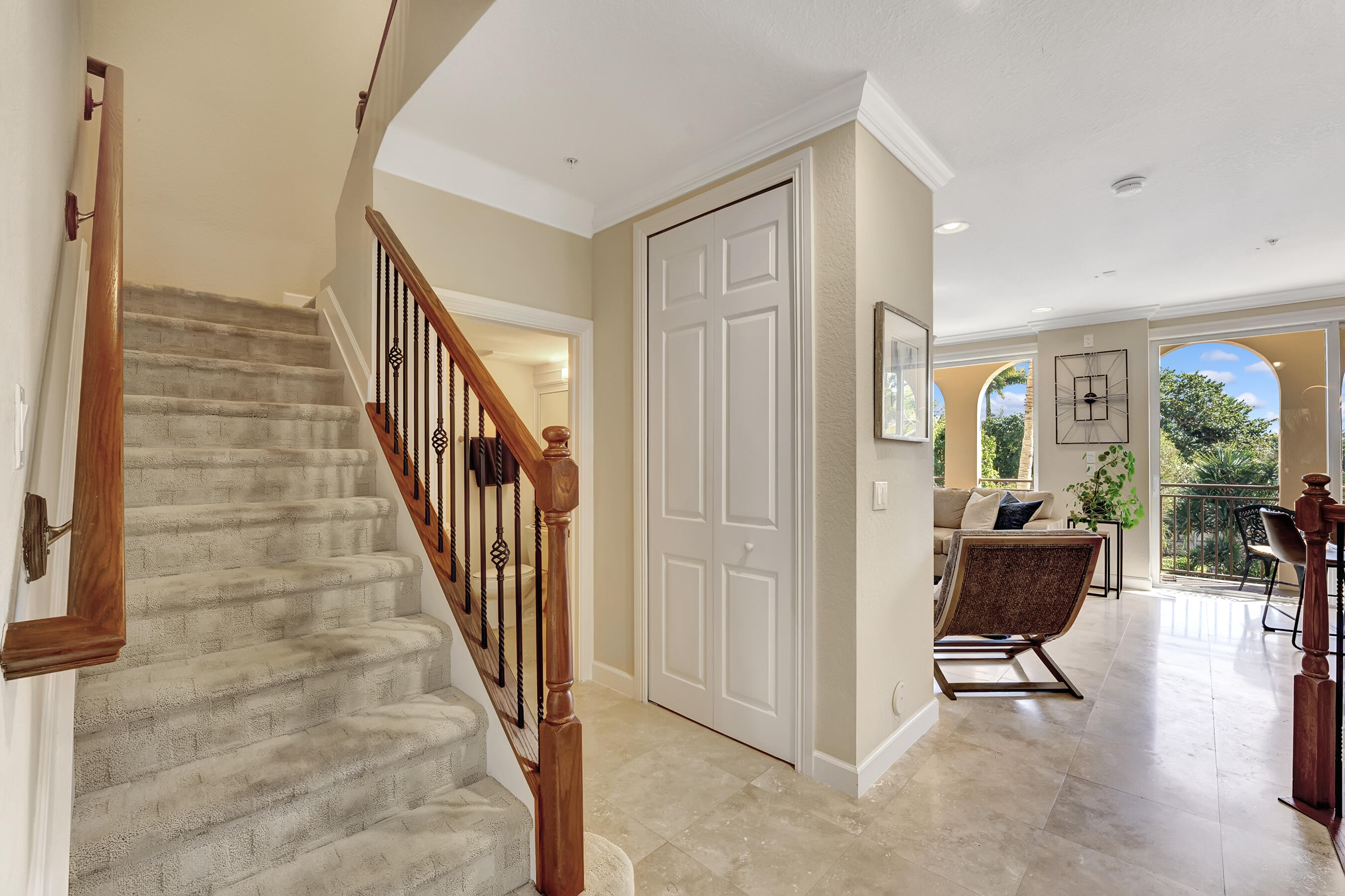 3061 Waterside Circle Boynton Beach, FL 33435 - Photo 29 of 39 a view of entryway and hall with wooden floor