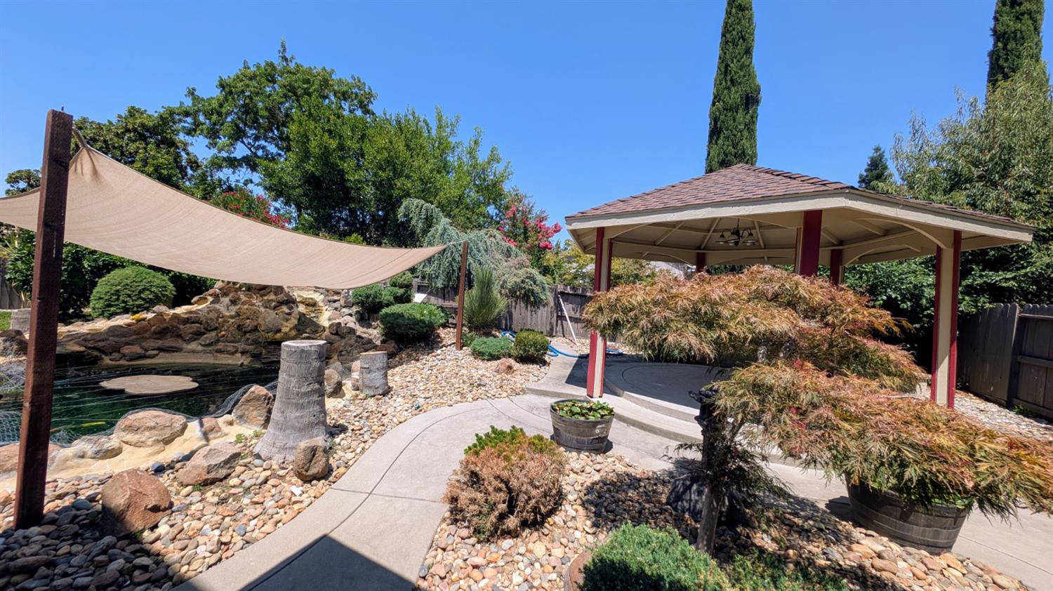 4389 Kilroy Court Rancho Cordova, CA 95742 - Photo 45 of 47 a view of a backyard with a patio
