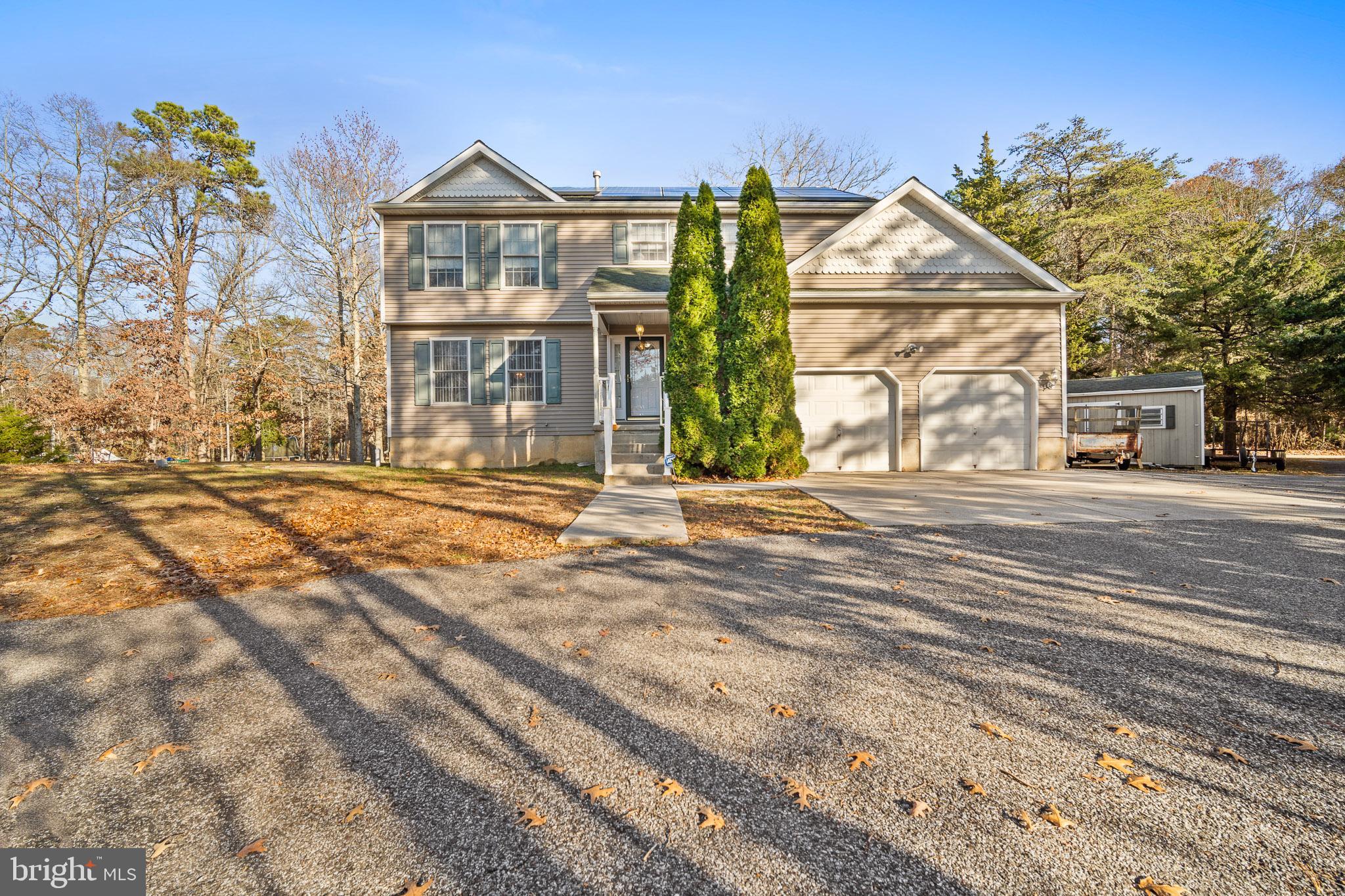 a view of a house with a outdoor space