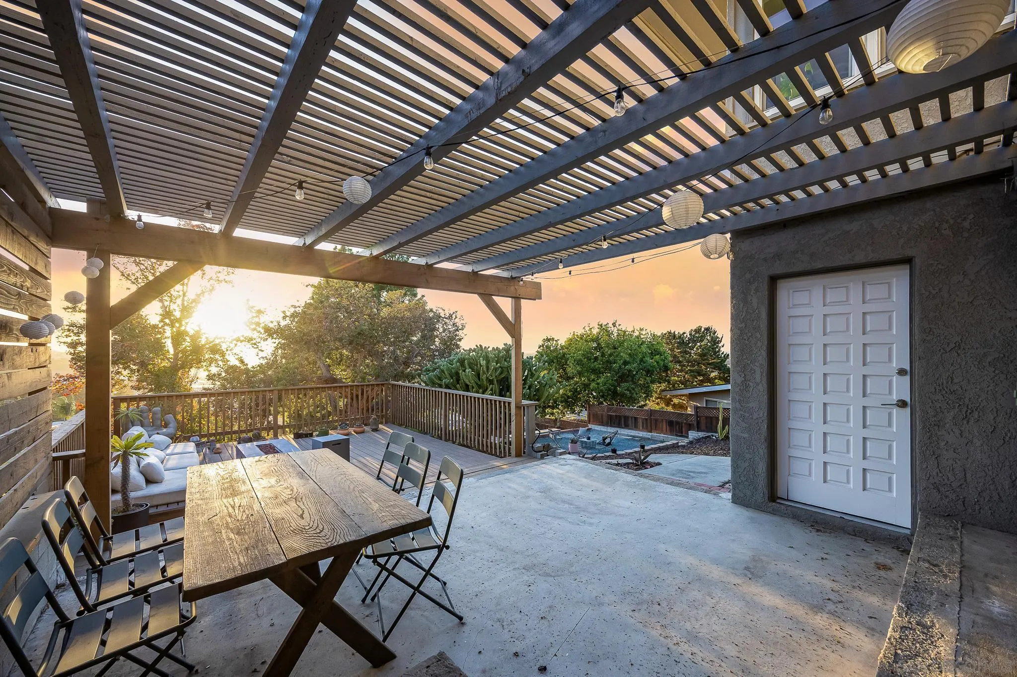 4344 Avon Drive La Mesa, CA 91941 - Photo 26 of 50 a view of yard from deck with patio