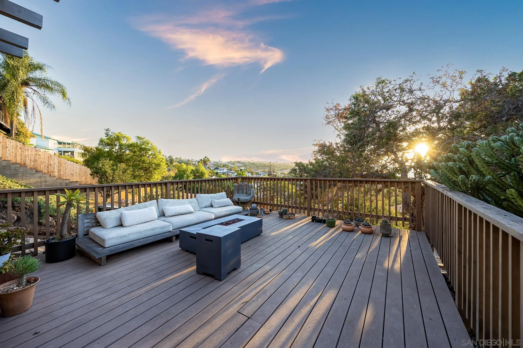 4344 Avon Drive La Mesa, CA 91941 - Photo 30 of 50 a view of sitting area on roof deck with wooden floor