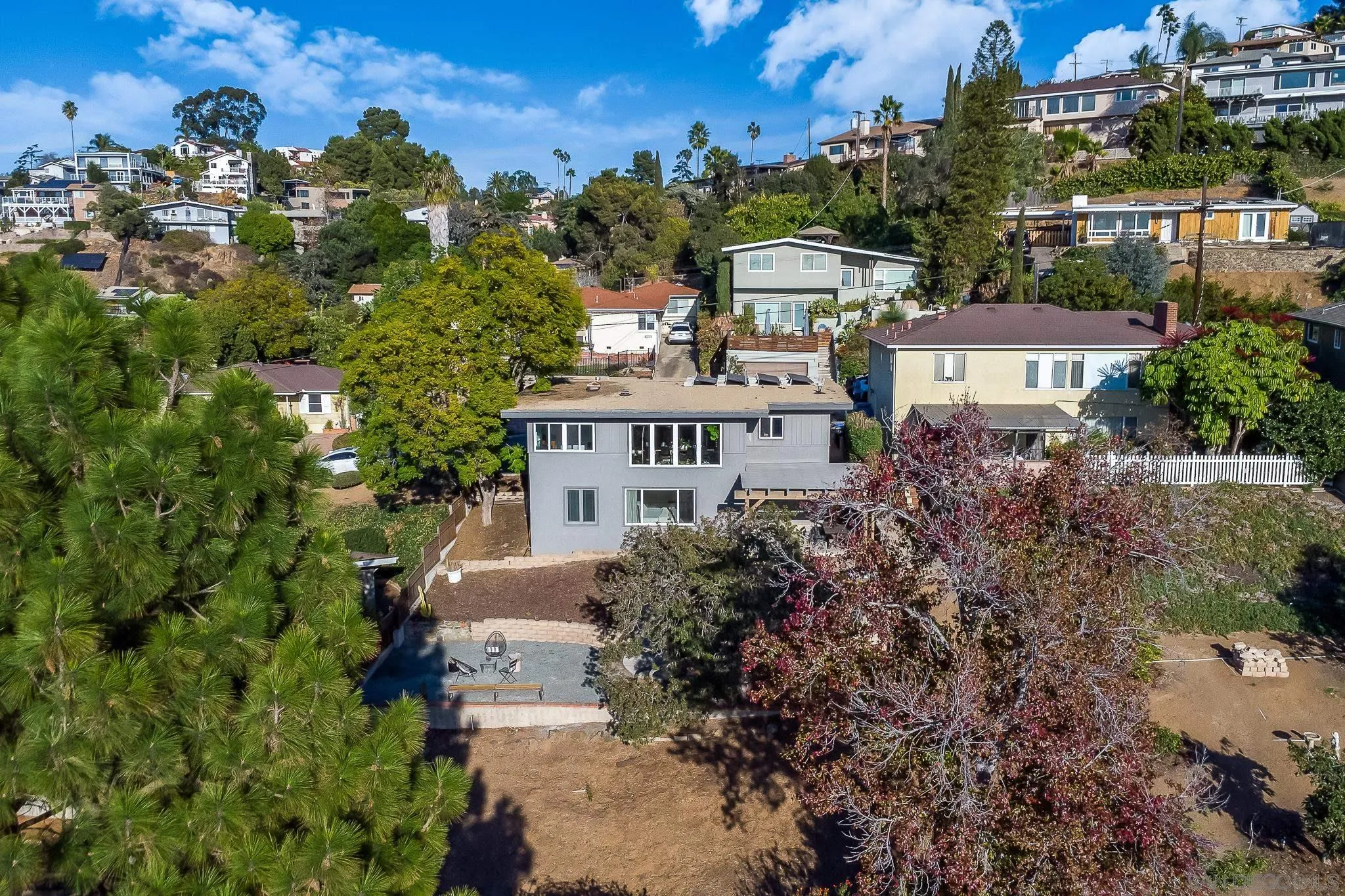4344 Avon Drive La Mesa, CA 91941 - Photo 34 of 50 an aerial view of a house with a garden